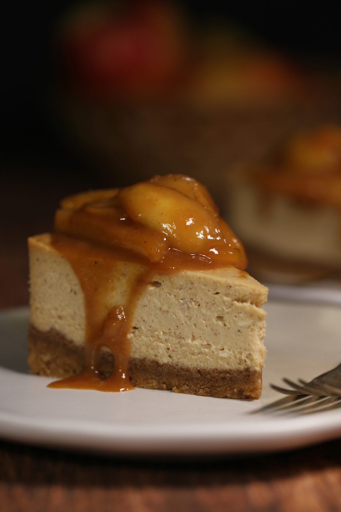 Cheesecake with Caramelized Apples
