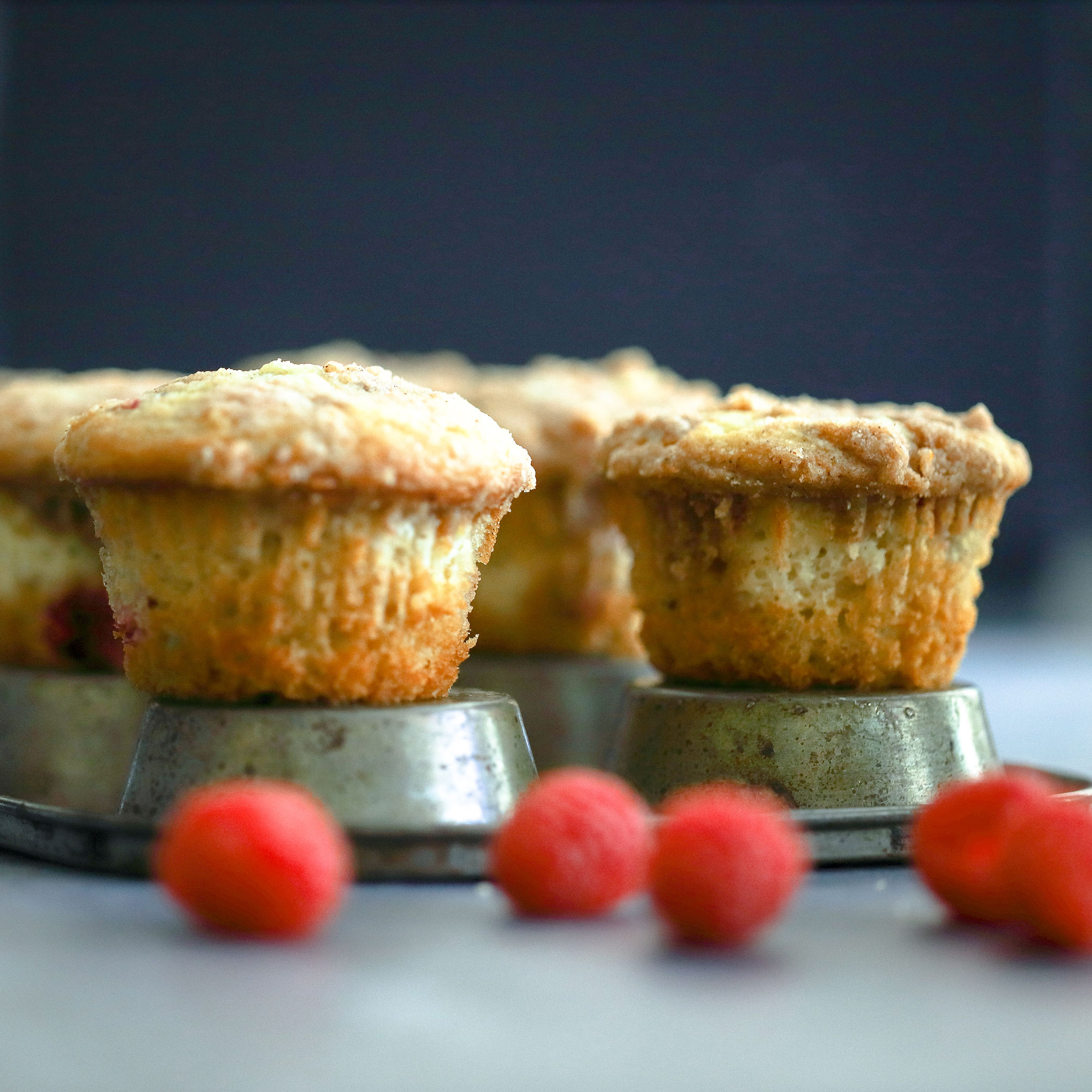 Raspberry Cheesecake Muffins Recipe | Tartistry.com Desserts