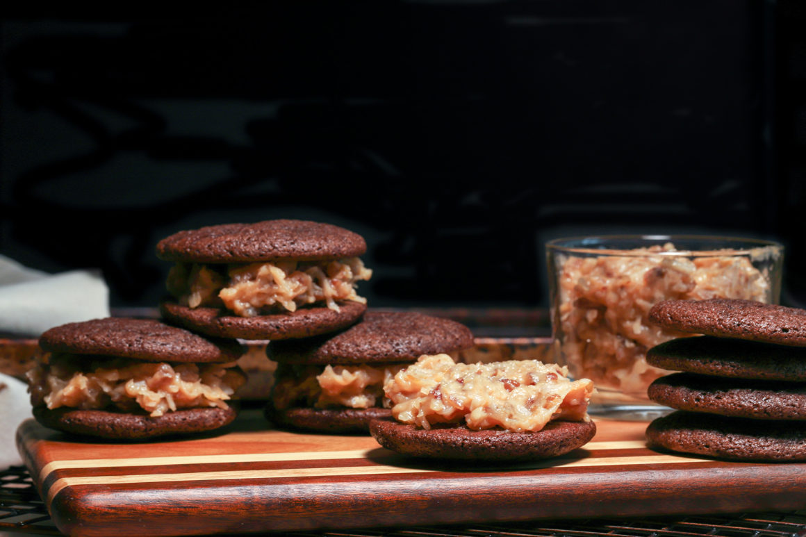 Chocolate Cookie Sandwich Prep