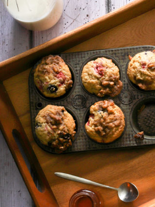 Raspberry Blueberry Muffins