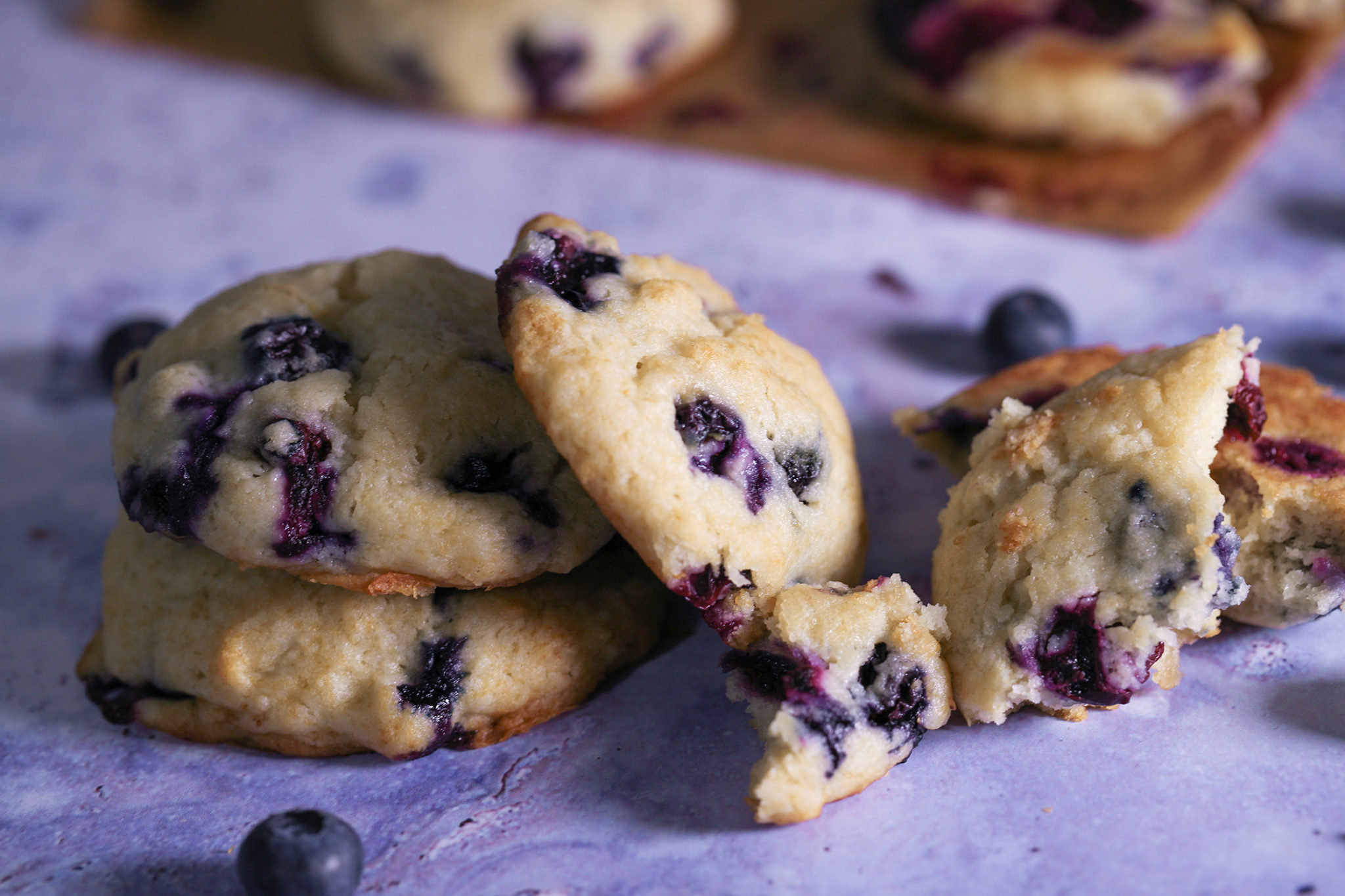 Blueberry Cookies Recipe - Tartistry.com Desserts