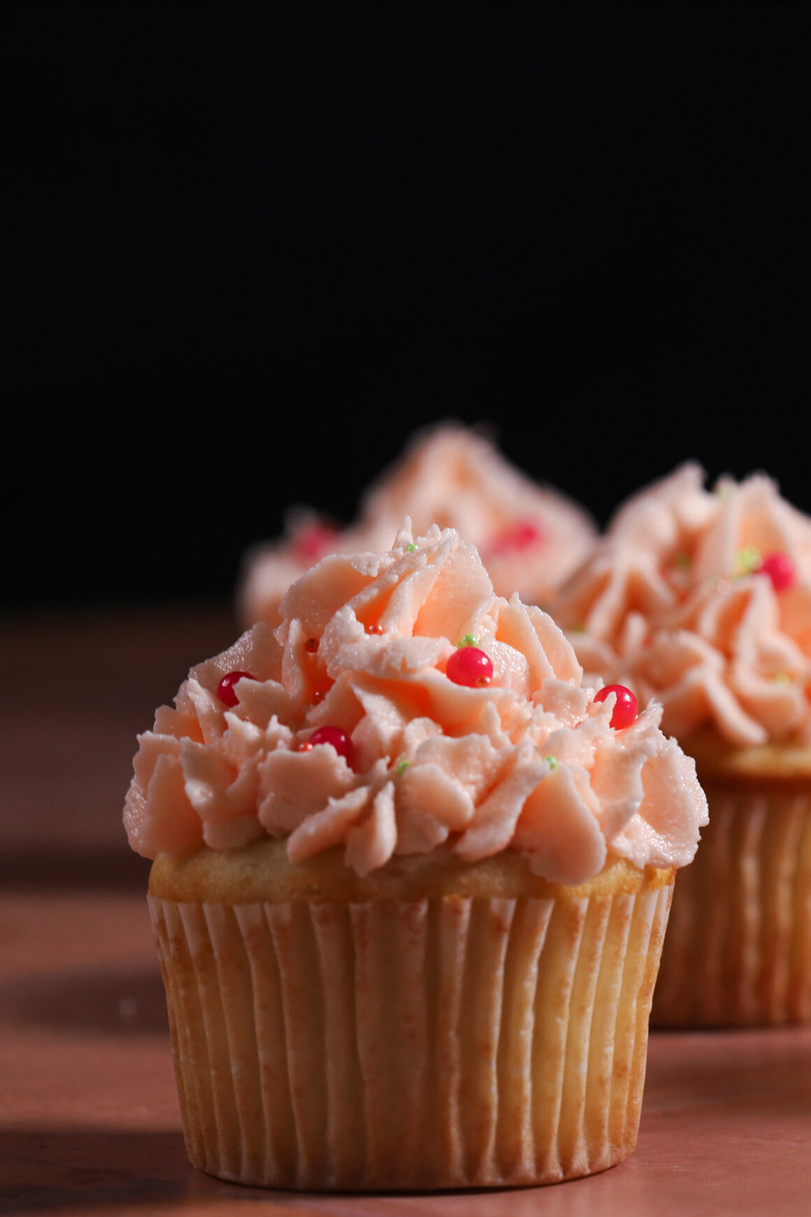 Orange Cupcake Closeup
