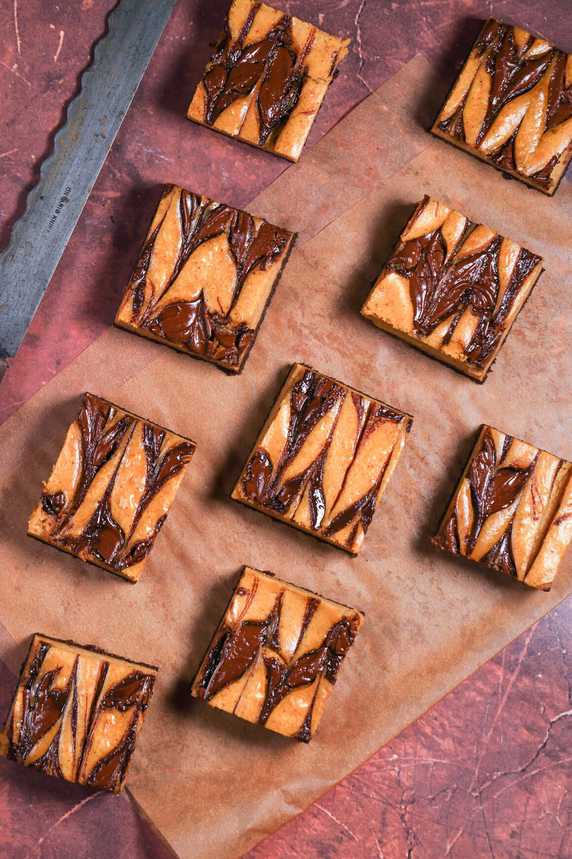 Pumpkin Bars with Nutella