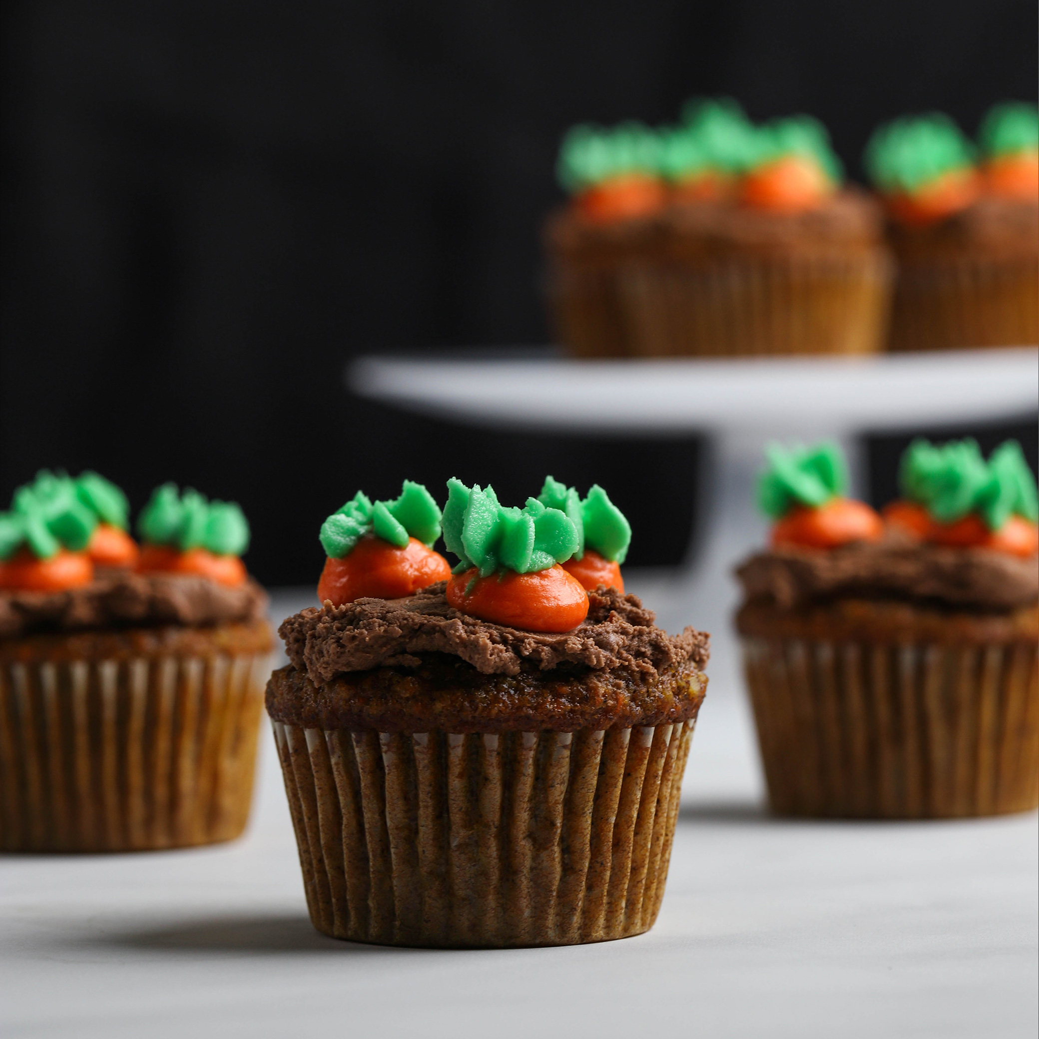 Carrot Cake Cupcakes - Perfect For Easter | Greedy Gourmet