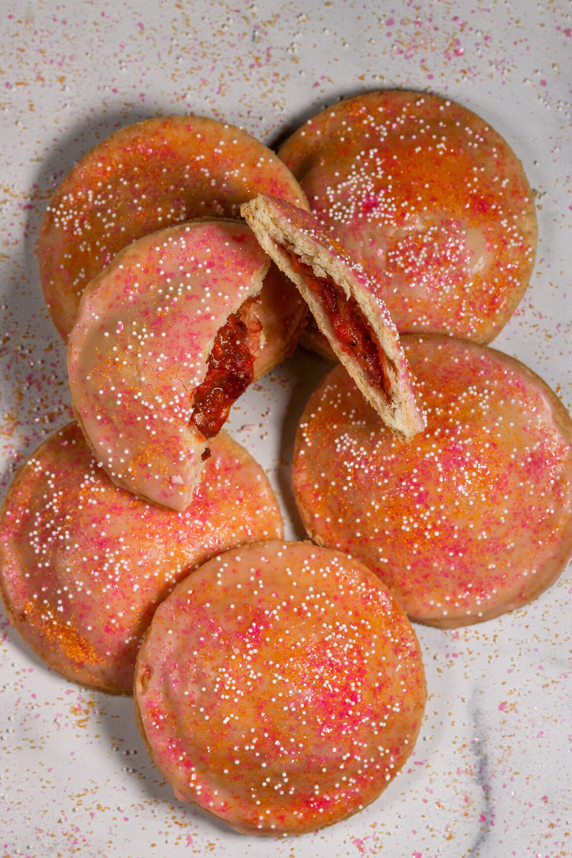 peach strawberry pop tarts from scratch