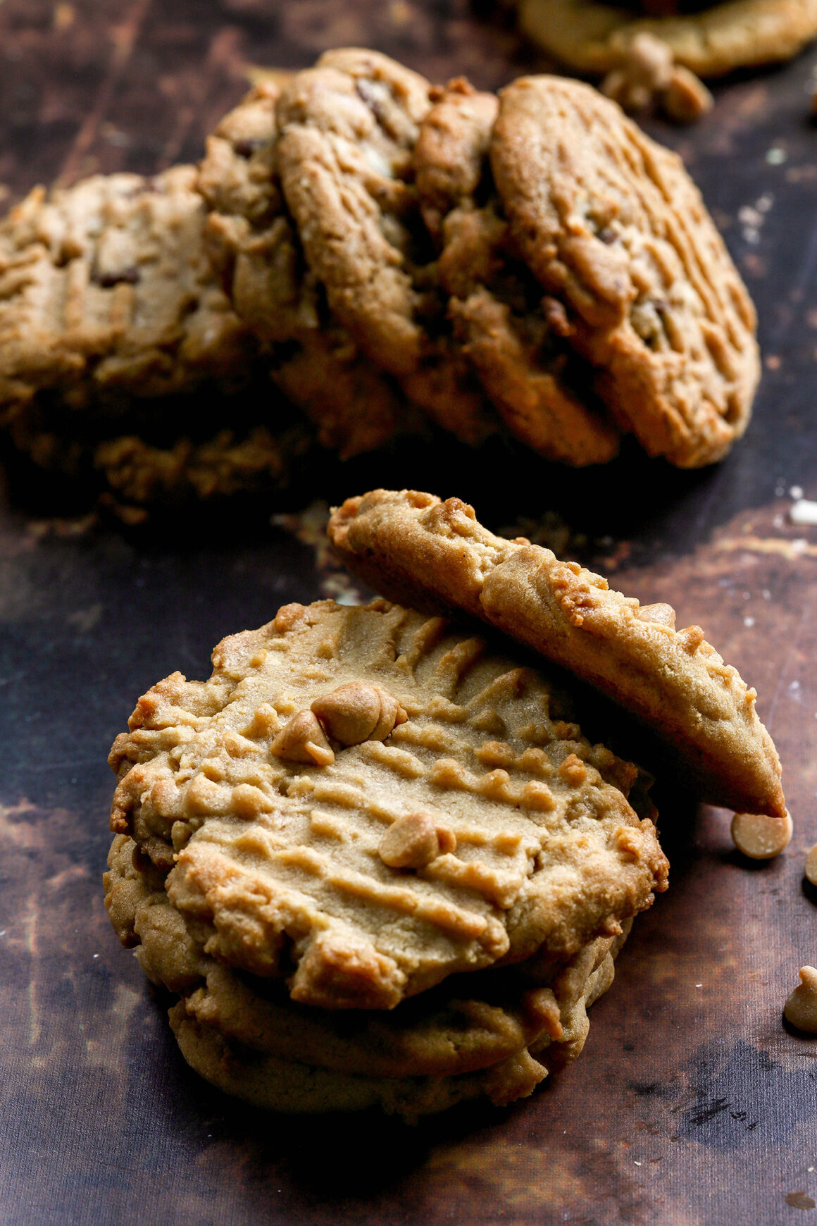 peanut butter cookies with peanut butter chips
