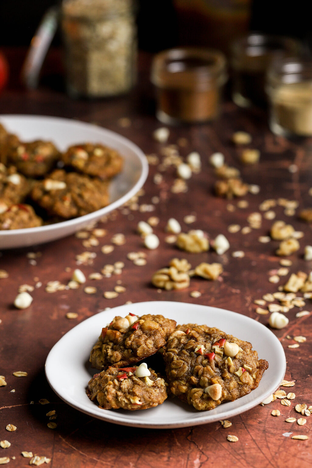 Apple and White Chocolate Oatmeal Cookies - Tartistry