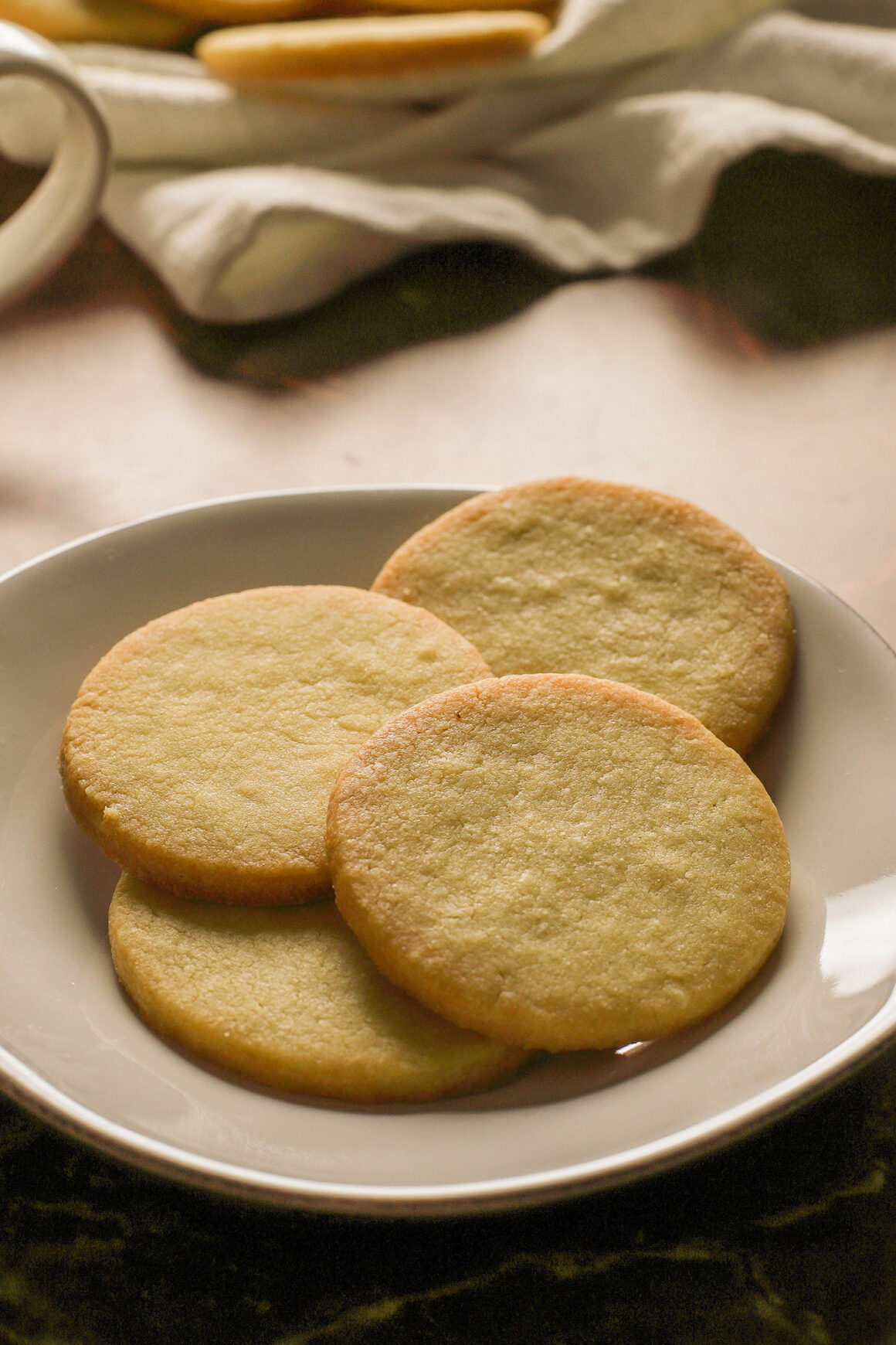 butter cookies on plate