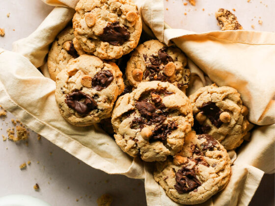 peanut butter and chocolate cookies